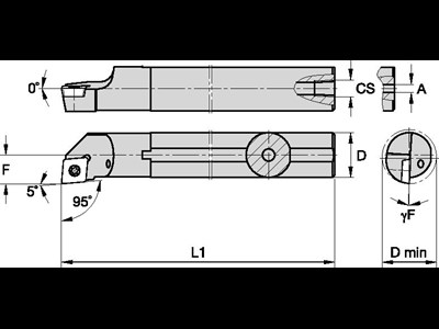 Kennametal drejeholder